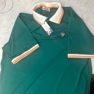 Devereux Golf size M Alpine Green Tipped Skull Polo.